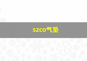 szco气垫