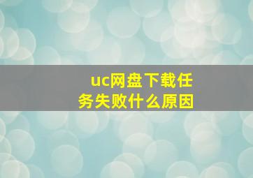 uc网盘下载任务失败什么原因