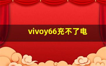 vivoy66充不了电