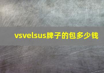 vsvelsus牌子的包多少钱