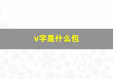 v字是什么包