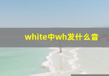 white中wh发什么音