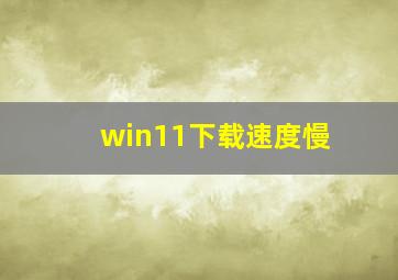 win11下载速度慢