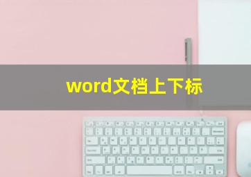 word文档上下标