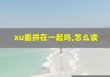 xu能拼在一起吗,怎么读