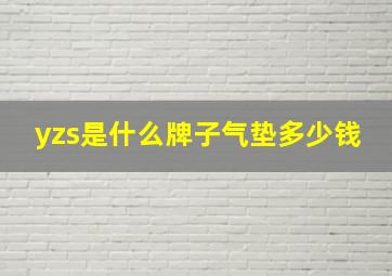 yzs是什么牌子气垫多少钱