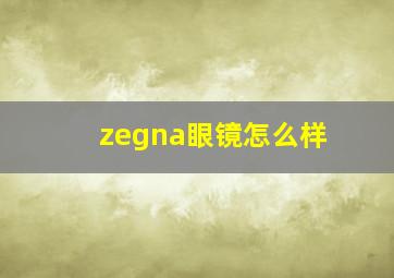 zegna眼镜怎么样