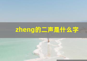 zheng的二声是什么字