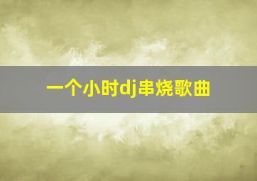 一个小时dj串烧歌曲