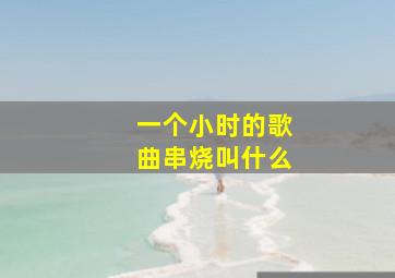 一个小时的歌曲串烧叫什么