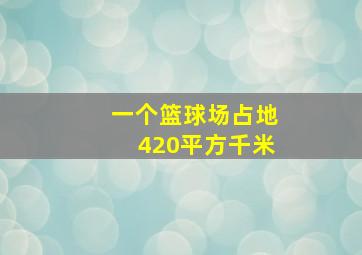 一个篮球场占地420平方千米