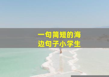 一句简短的海边句子小学生