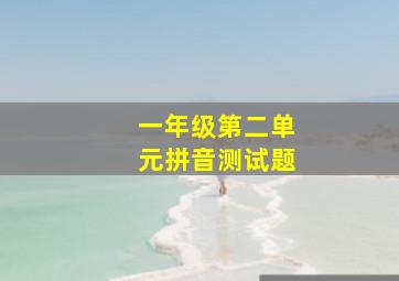 一年级第二单元拼音测试题