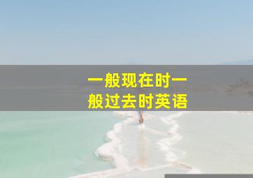 一般现在时一般过去时英语