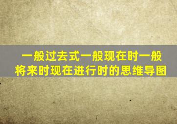 一般过去式一般现在时一般将来时现在进行时的思维导图