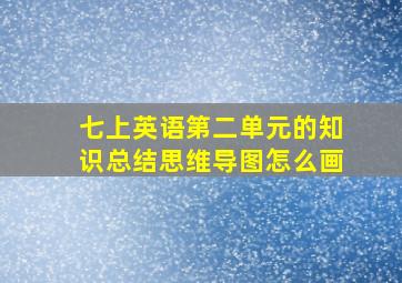 七上英语第二单元的知识总结思维导图怎么画