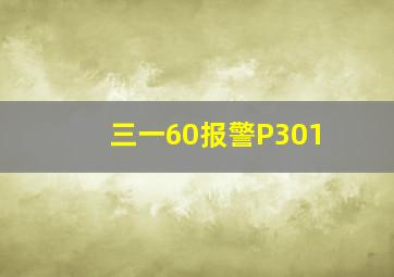 三一60报警P301