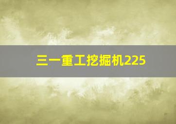 三一重工挖掘机225