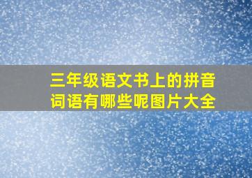 三年级语文书上的拼音词语有哪些呢图片大全