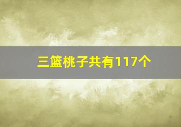 三篮桃子共有117个