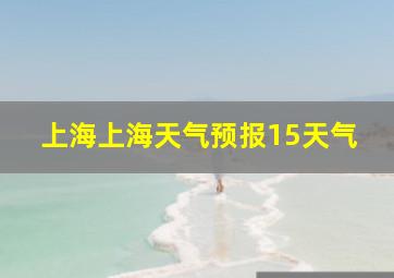 上海上海天气预报15天气