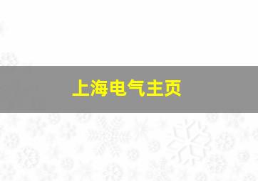 上海电气主页