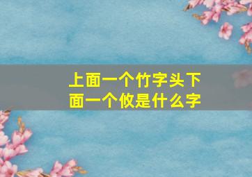 上面一个竹字头下面一个攸是什么字