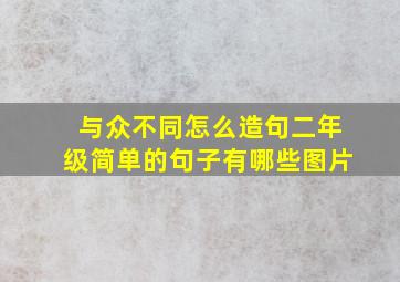 与众不同怎么造句二年级简单的句子有哪些图片