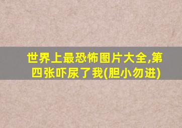 世界上最恐怖图片大全,第四张吓尿了我(胆小勿进)