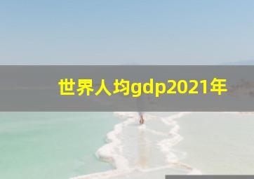 世界人均gdp2021年