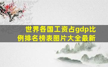 世界各国工资占gdp比例排名榜表图片大全最新