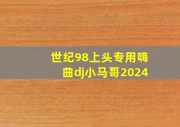 世纪98上头专用嗨曲dj小马哥2024