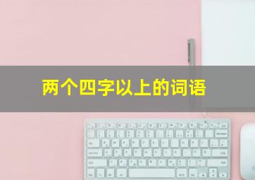 两个四字以上的词语