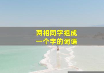 两相同字组成一个字的词语