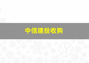 中信建投收购