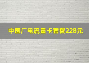 中国广电流量卡套餐228元