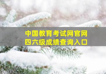 中国教育考试网官网四六级成绩查询入口