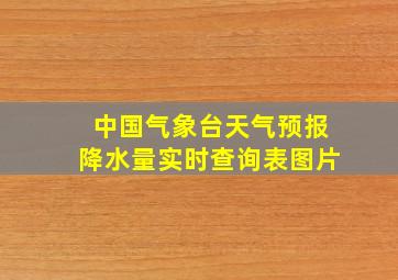 中国气象台天气预报降水量实时查询表图片