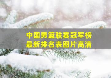 中国男篮联赛冠军榜最新排名表图片高清