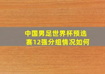 中国男足世界杯预选赛12强分组情况如何