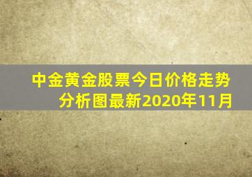 中金黄金股票今日价格走势分析图最新2020年11月