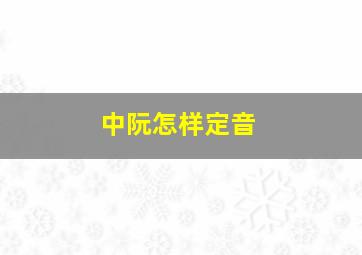 中阮怎样定音