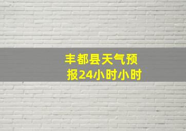 丰都县天气预报24小时小时