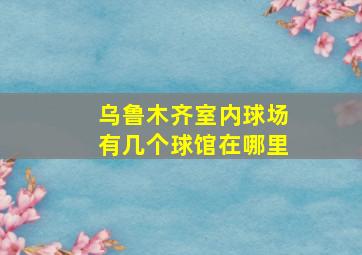 乌鲁木齐室内球场有几个球馆在哪里