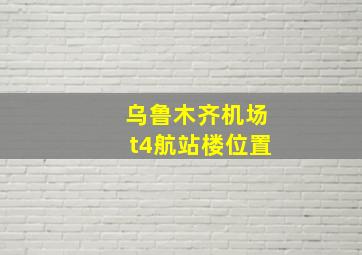 乌鲁木齐机场t4航站楼位置