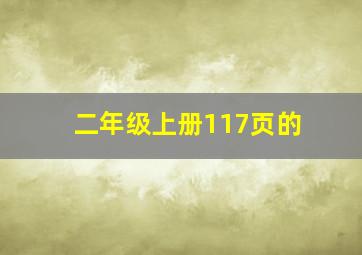 二年级上册117页的