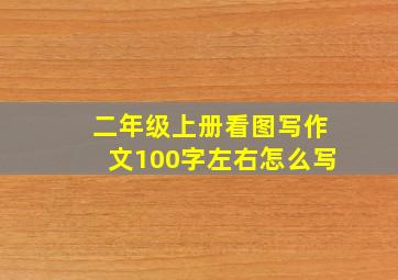 二年级上册看图写作文100字左右怎么写