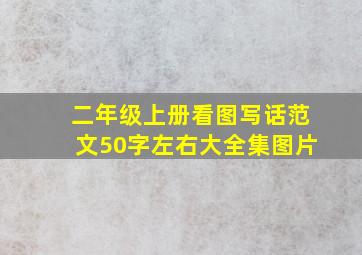 二年级上册看图写话范文50字左右大全集图片