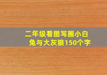 二年级看图写画小白兔与大灰狼150个字