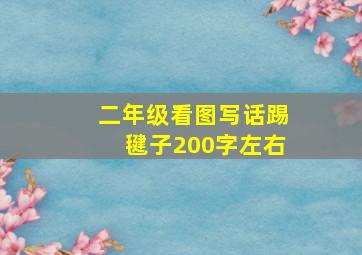 二年级看图写话踢毽子200字左右